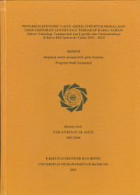 Image of PENGARUH ECONOMIC VALUE ADDED, STRUKTUR MODAL, DAN GOOD CORPORATE GOVERNANCE TERHADAP HARGA SAHAM