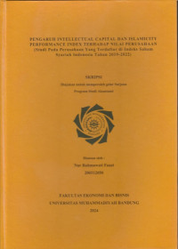Image of PENGARUH INTELLECTUAL CAPITAL DAN ISLAMICITY PERFORMANCE INDEX TERHADAP NILAI PENGUSAHAAN