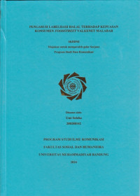 Image of PENGARUH LABELISASI HALAL TERHADAP KEPUASAN KONSUMEN FOODSTREET VALKENET MALABAR