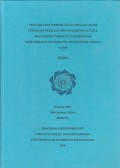 PENGARUH KETERHUBUNGAN DENGAN ALAM TERHADAP PELAKU PRO-LINGKUNGAN PADA MAHASISWA PSIKOLOGI UNIVERSITAS MUHAMMADIYAH BANDUNG PENGGEMAR WISATA ALAM