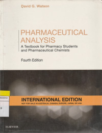 Image of PHARMACEUTICAL ANALYSIS A Texbook for Pharmacy Student and Pharmaceutical Chemists