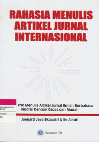 Image of RAHASIA MENULIS ARTIKEL JURNAL INTERNASIONAL
