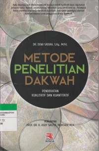Image of METODE PENELITIAN DAKWAH