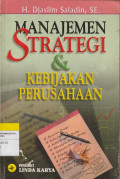 MANAJEMEN STRATEGI & KEBIJAKAN PERUSAHAAN